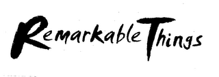 REMARKABLE THINGS logo