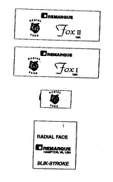 REMARQUE RADIAL FACE FOX I USA logo