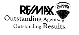 RE/MAX.  OUTSTANDING AGENTS.  OUTSTANDING RESULTS. logo