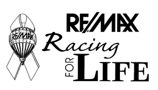RE/MAX RACING FOR LIFE logo