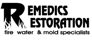 REMEDICS RESTORATION FIRE WATER & MOLD SPECIALISTS logo