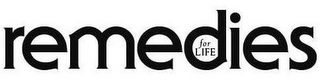 REMEDIES FOR LIFE logo