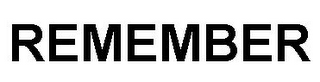 REMEMBER logo