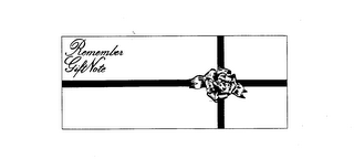 REMEMBER GIFT NOTE logo