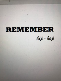 REMEMBER HIP-HOP logo