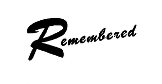 REMEMBERED logo