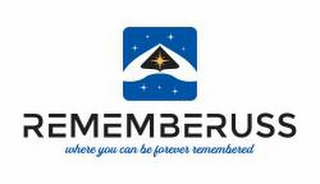 REMEMBERUSS WHERE YOU CAN BE FOREVER REMEMBERED logo