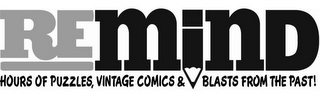 REMIND HOURS OF PUZZLES, VINTAGE COMICS & BLASTS FROM THE PAST! logo
