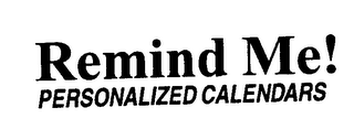 REMIND ME! PERSONALIZED CALENDARS logo