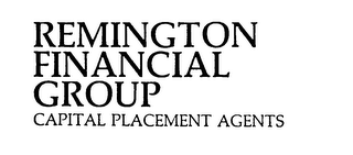 REMINGTON FINANCIAL GROUP CAPITAL PLACEMENT AGENTS logo