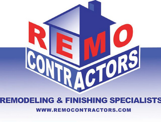 REMO CONTRACTORS REMODELING & FINISHING SPECIALISTS WWW.REMOCONTRACTORS.COM logo