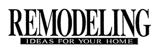 REMODELING IDEAS FOR YOUR HOME logo