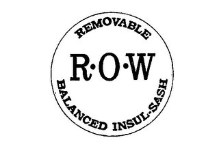 REMOVABLE BALANCED INSUL-SASH R.O.W logo