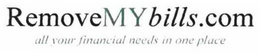 REMOVEMYBILLS.COM ALL YOUR FINANCIAL NEEDS IN ONE PLACE logo