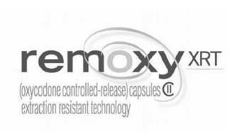 REMOXY XRT (OXYCODONE CONTROLLED-RELEASE) CAPSULES EXTRACTION RESISTANT TECHNOLOGY logo