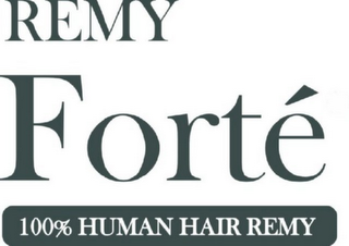 REMY FORTÉ 100% HUMAN HAIR REMY logo