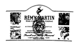 REMY MARTIN FINE CHAMPAGNE COGNAC ACCORD 1738 ROYAL COGNAC DE TRADITION SMOOTH AND RICHLY FLAVOURED logo