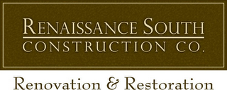 RENAISSANCE SOUTH CONSTRUCTION CO. RENOVATION & RESTORATION logo
