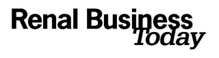 RENAL BUSINESS TODAY logo