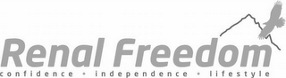 RENAL FREEDOM CONFIDENCE · INDEPENDENCE · LIFESTYLE logo