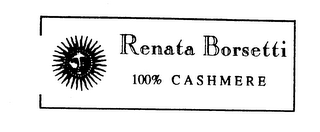 RENATA BORSETTI 100% CASHMERE logo