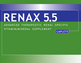 RENAX 5.5 ADVANCED THERAPEUTIC RENAL SPECIFIX VITAMIN/MINERAL SUPPLEMENT CAPLETS logo