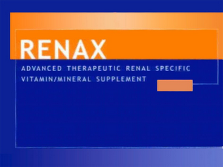 RENAX ADVANCED THERAPEUTIC RENAL SPECIFIC VITAMIN/MINERAL SUPPLEMENT logo