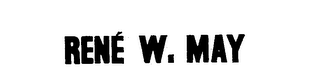 RENE W. MAY logo