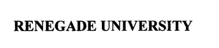 RENEGADE UNIVERSITY logo