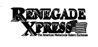 RENEGADE XPRESS THE AMERICAN MOTORCYCLE RIDERS EXCHANGE logo