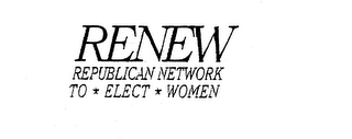 RENEW REPUBLICAN NETWORK TO ELECT WOMEN logo