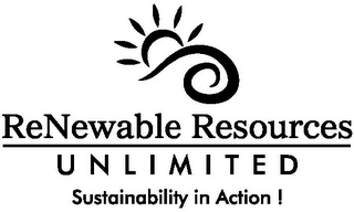 RENEWABLE RESOURCES UNLIMITED SUSTAINABILITY IN ACTION ! logo