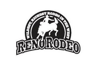 RENO RODEO WILDEST, RICHEST RODEO IN THE WEST logo