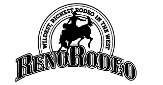 RENO RODEO WILDEST, RICHEST RODEO IN THEWEST logo