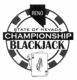 RENO STATE OF NEVADA CHAMPIONSHIP POKER GSR logo