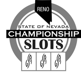 RENO STATE OF NEVADA CHAMPIONSHIP SLOTS GSR logo