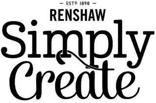 RENSHAW SIMPLY CREATE ESTD 1898 logo