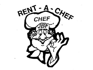 RENT-A-CHEF CHEF JBF logo