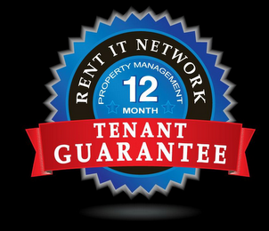 RENT IT NETWORK PROPERTY MANAGEMENT 12 MONTH TENANT GUARANTEE logo