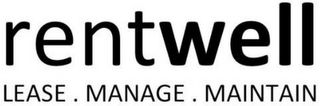 RENTWELL LEASE. MANAGE. MAINTAIN logo