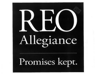 REO ALLEGIANCE PROMISES KEPT logo