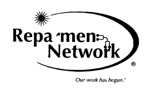 REPAIRMEN NETWORK OUR WORK HAS BEGUN. logo