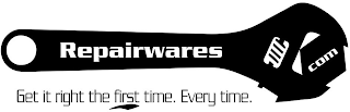 REPAIRWARES GET IT RIGHT THE FIRST TIME. EVERY TIME. COM logo