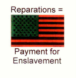 REPARATIONS = PAYMENT FOR ENSLAVEMENT logo