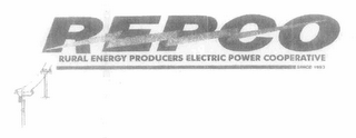 REPCO RURAL ENERGY PRODUCERS ELECTRIC POWER COOPERATIVE SINCE 1993 logo