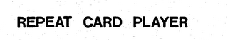REPEAT CARD PLAYER logo