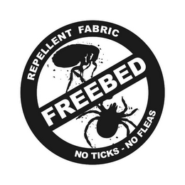 REPELLENT FABRIC FREEBED NO TICKS NO FLEAS logo