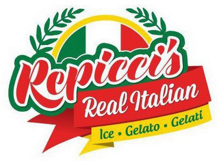 REPICCI'S REAL ITALIAN ICE GELATO GELATI logo