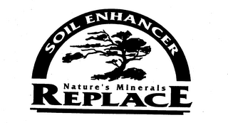REPLACE SOIL ENHANCER NATURE'S MINERALS logo
