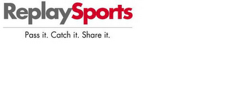 REPLAY SPORTS PASS IT. CATCH IT. SHARE IT. logo